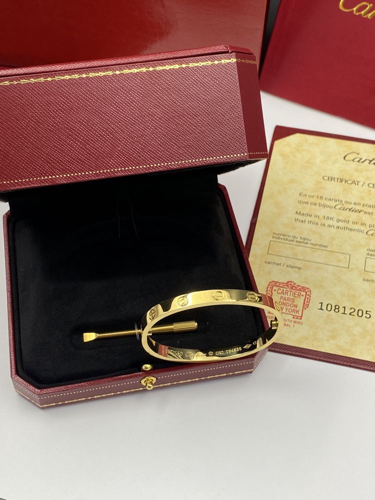 Brățară model Cartier LOVE 16 Gold 750
