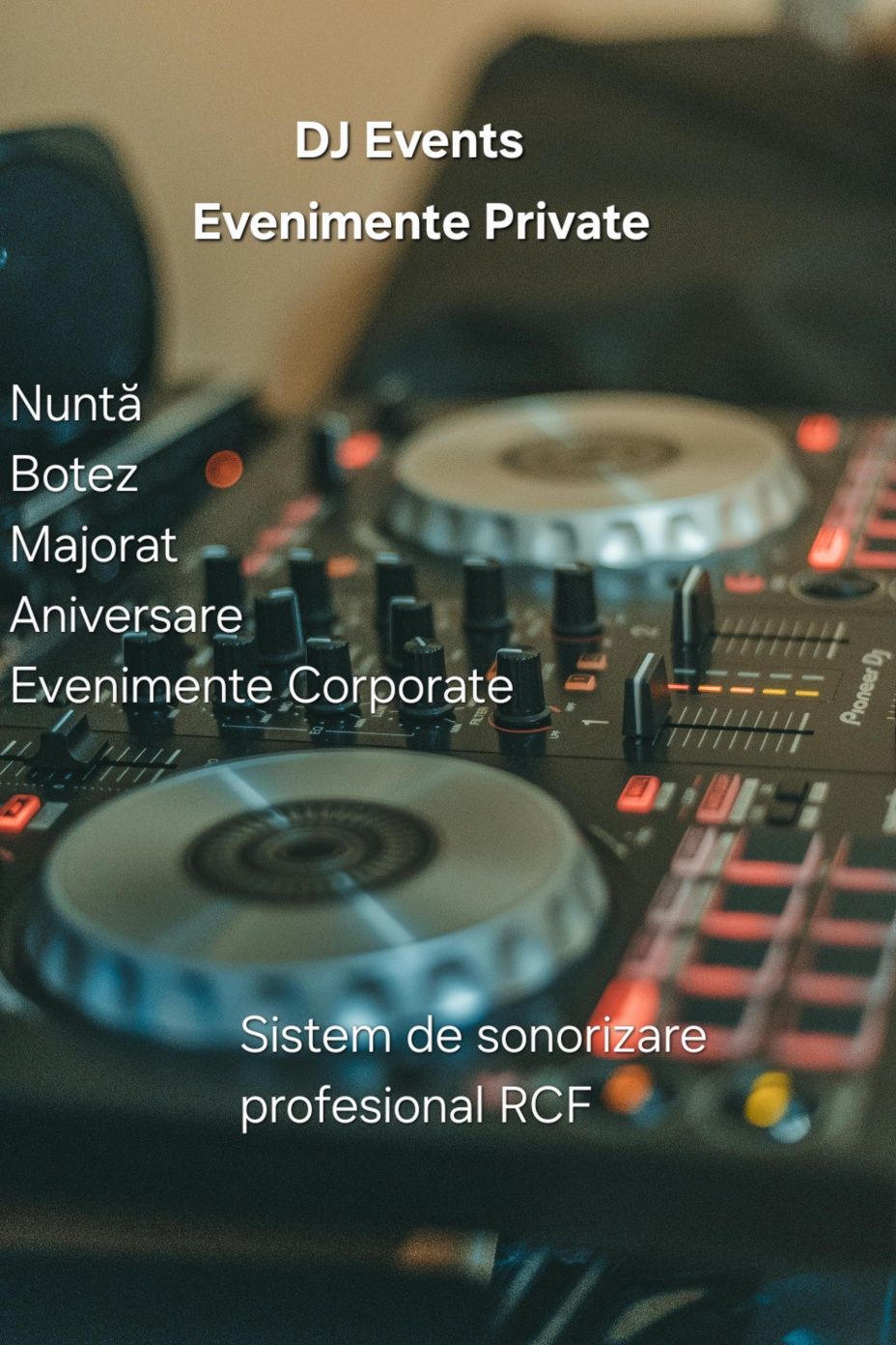 Dj Evenimente( nunta, botez, majorat, petreceri etc)