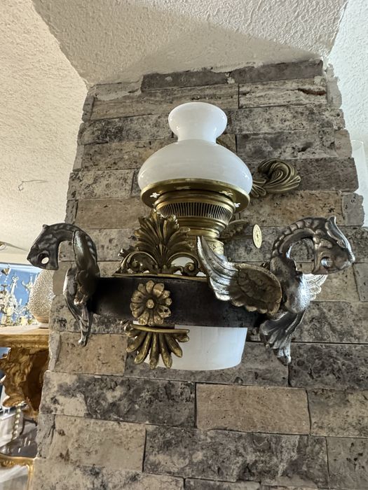 Aplica clasica- bronz- opalina