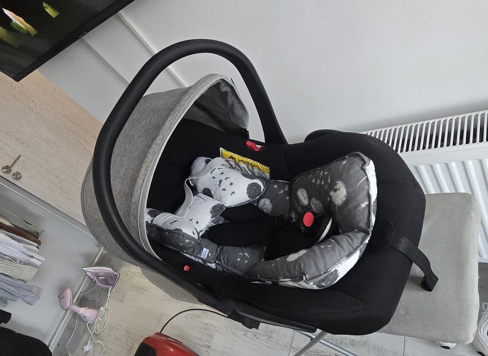 Carucior 3 in 1, Geanta de scutece, Suspensie dinamica pe cadru, Bubu-