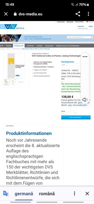 Vând carte profesionala sudura în plastic