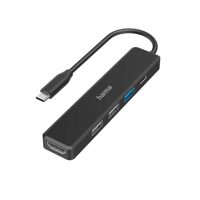 Hama 5-в-1 USB-C Hub 4K HDMI, 100W PD & 3x USB-A