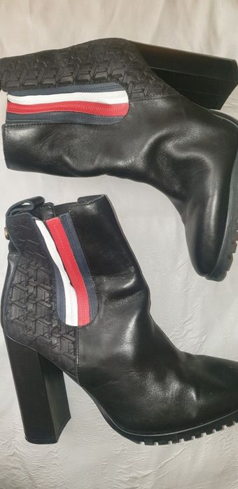 Botine cizme  piele naturala damă Tommy Hilfiger măsura 39