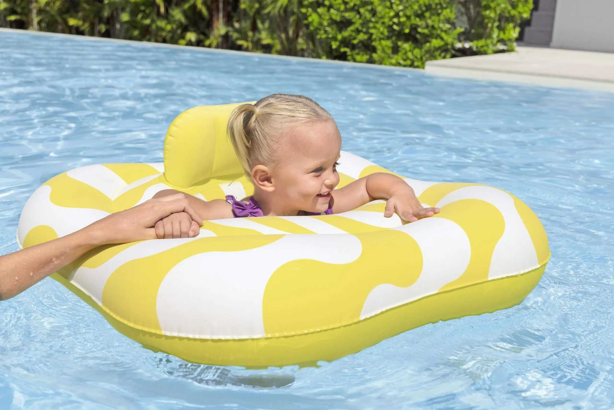 Надуваем пояс за бебета Swim Safe Bestway, квадратен, 79 x 79 см