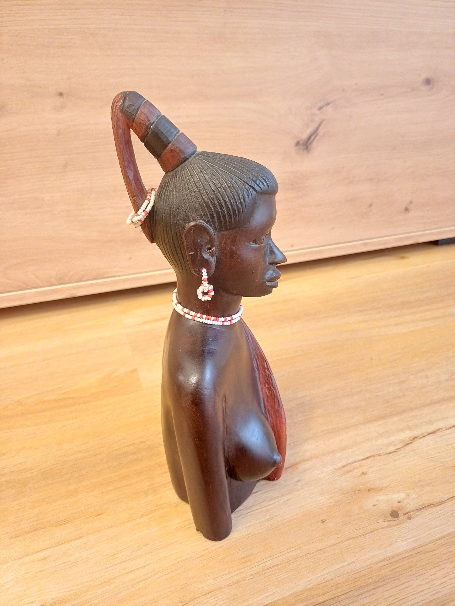 Accesoriu decorațiune masa lemn hand made Africa 1950