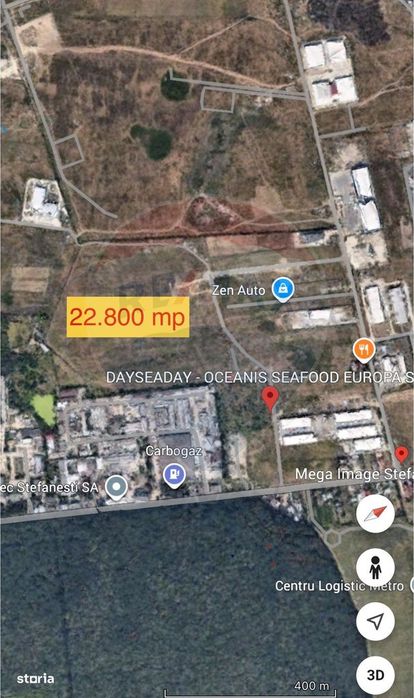 Vânzare Teren Industrial – Ștefăneștii de Jos (22.800 mp)