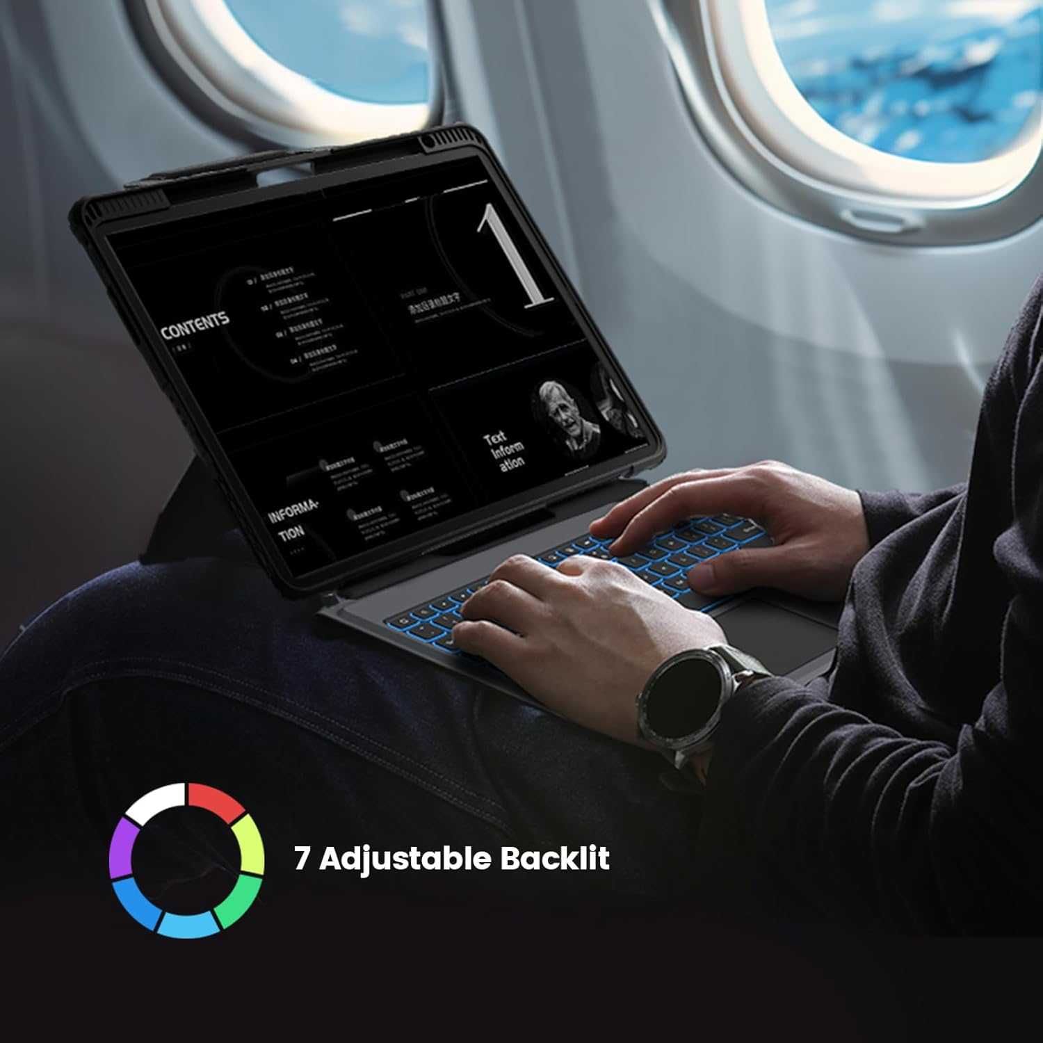 Калъф с клавиатура Nillkin Carry Go за iPad Pro 13 инча (M4) с дръжка
