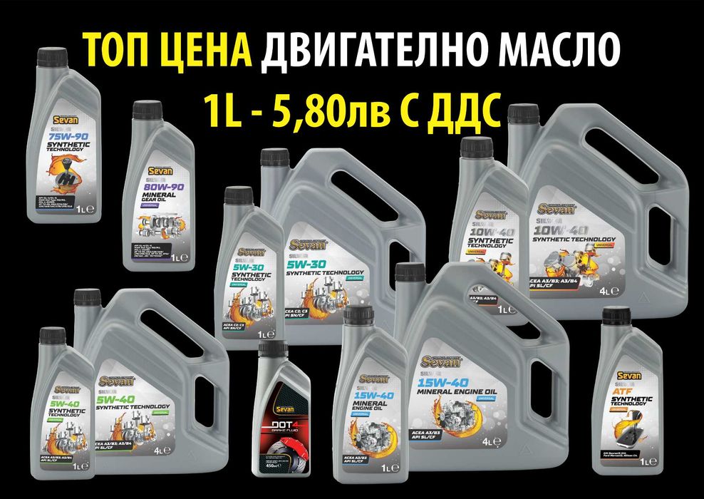 Двигателно масло 5W30, 5W40, 10W40, 15W40  на ЕДРО - ТОП ЦЕНИ