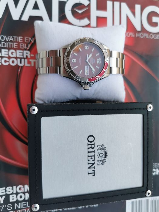 Ceas  Orient Mako III Kamasu diver rosu arabic