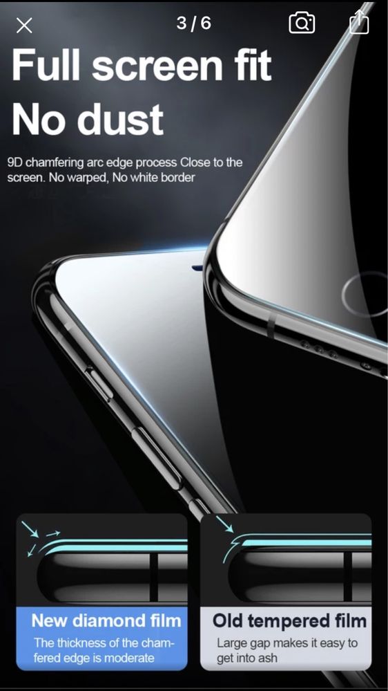 Folie sticla tempered glass pentru iphone 6 si iphone se 2020