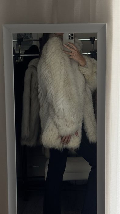 Blana naturala de vulpe polara