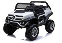 Masinuta electrica pentru 2 copii Mercedes UNIMOG 4x35W PREMIUM White