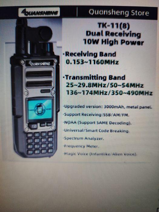 Walkie-talkie setate din fabrică și pe CB 27 MHz .