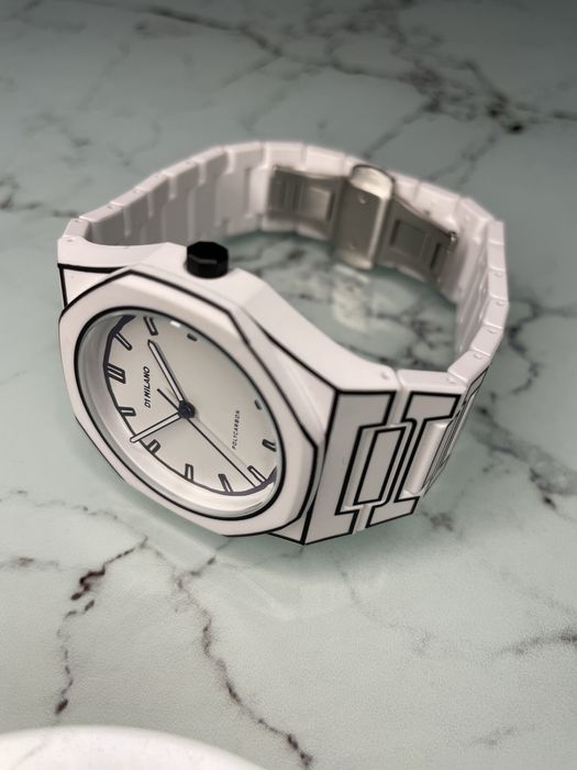 Ceas D1 Milano White Sketch