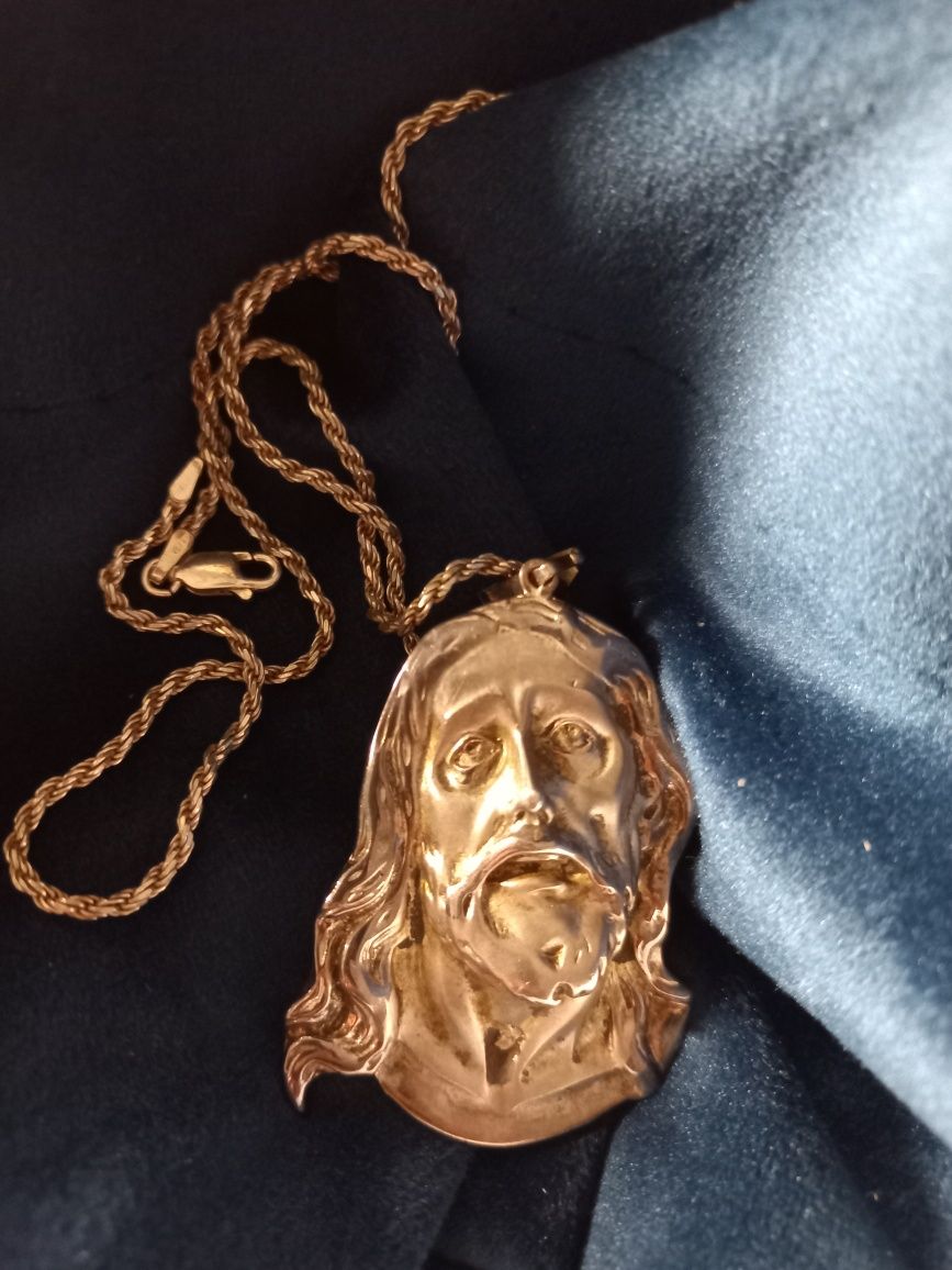 Icoană pandantiv Iisus argint