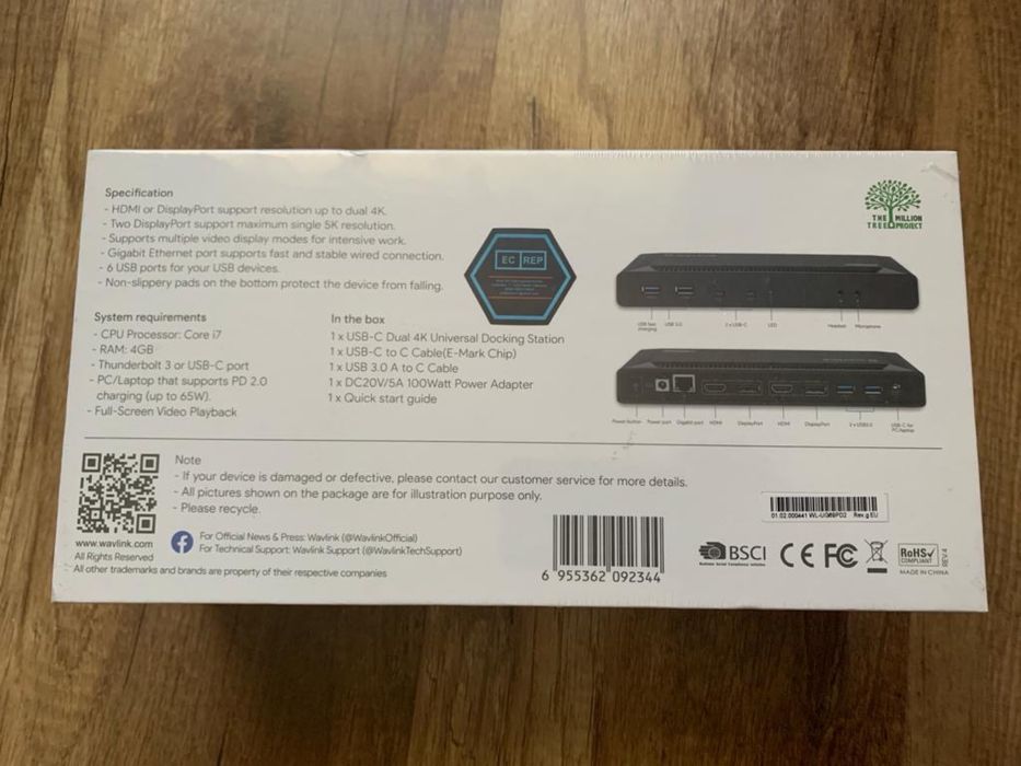 Wavlink Docking Station 65W