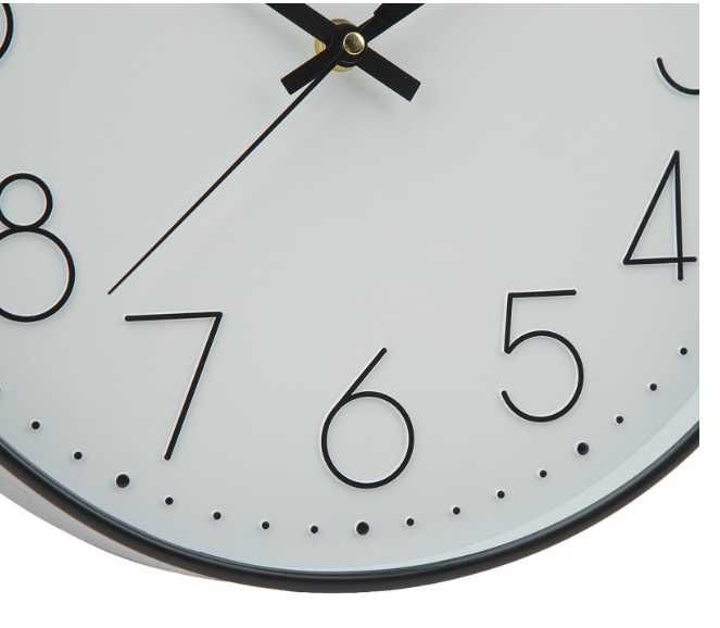 Ceas de perete Jormftte, 12 inchi, design modern, cadran cu cifre mari