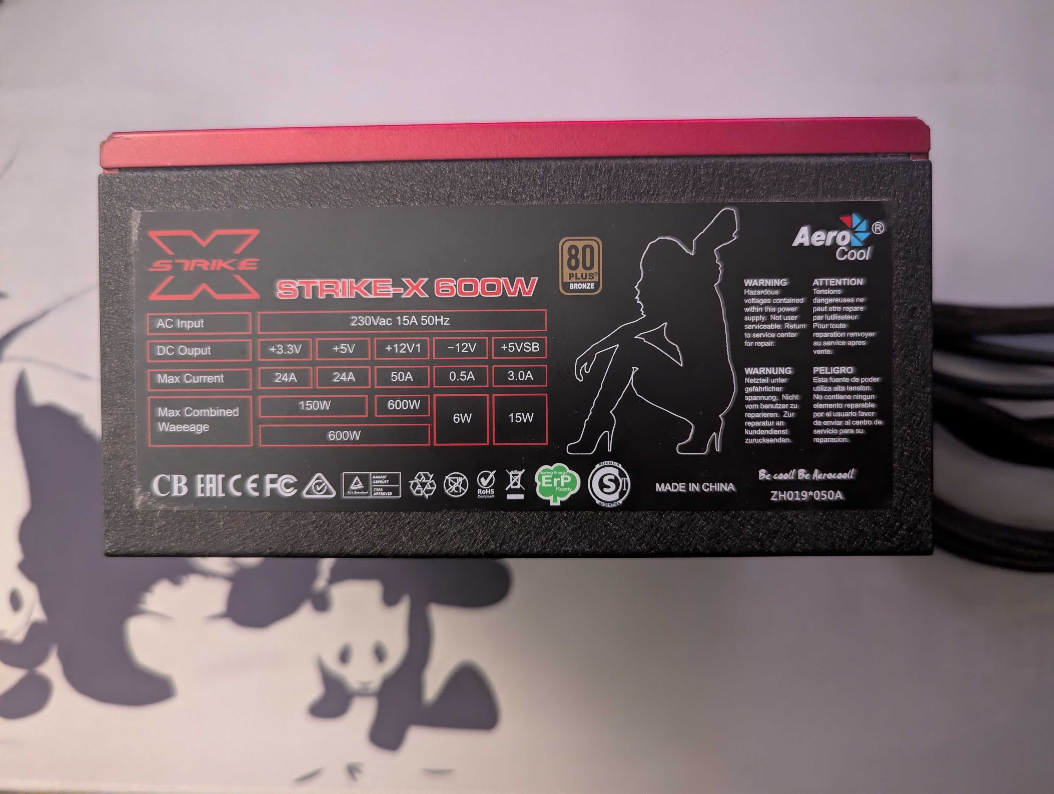 Блок Питания: aerocool strike-x 600w