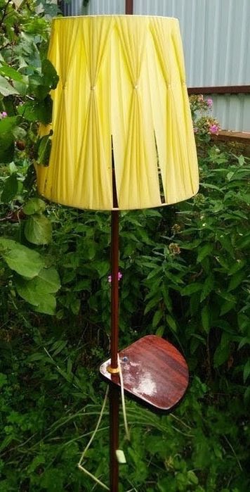 Торшер СССР жёлтый. винтаж. Ретростиль