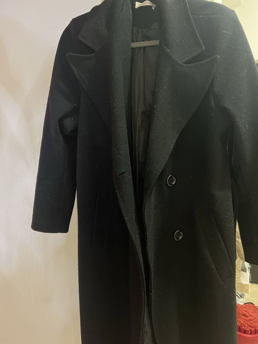 Palton negru cu defecte New Collection