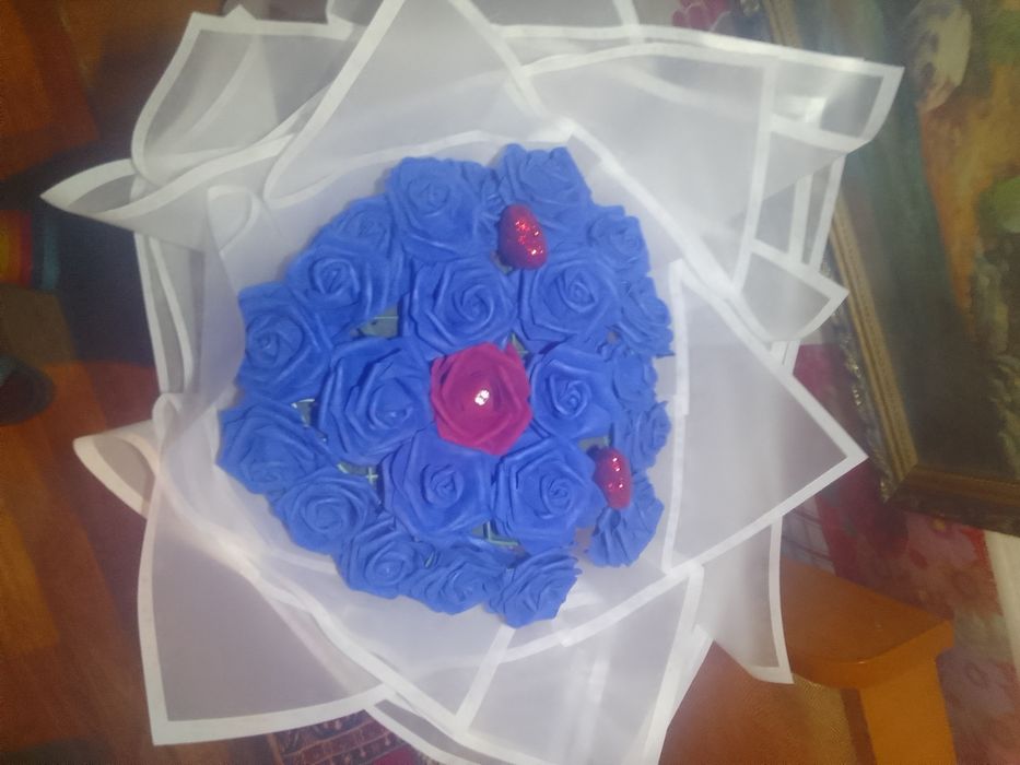 Buchet de flori in forma de inima
