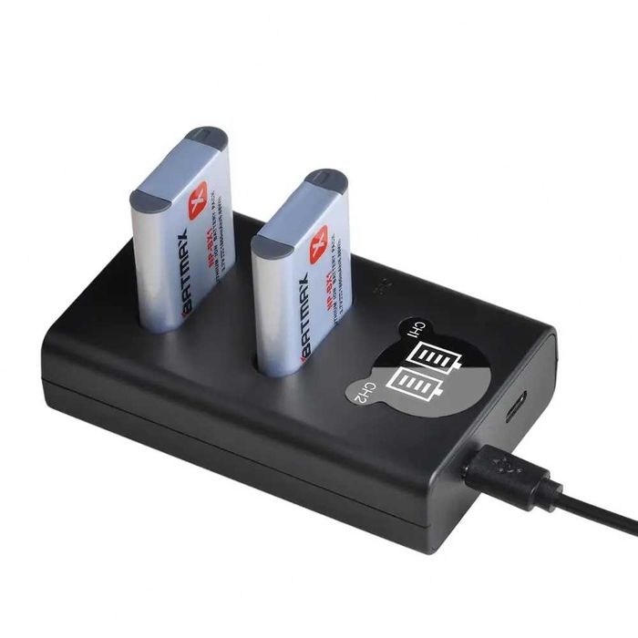 Set 2 acumulatori NP-BX1 + incarcator Sony HX60 WX300 RX100 RX1 HX300