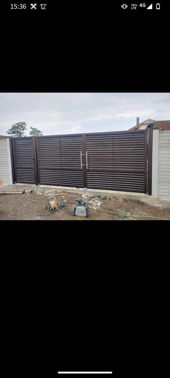 Porti,balustrazi,garduri din placi prefabricate