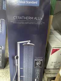 Ceratherm ALU+ душ система със стенен термостатен смесител