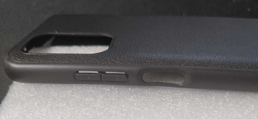 Гръб за Xiaomi Redmi Note 10S - black leather case