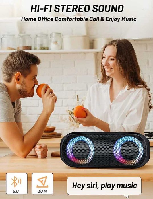 Boxa Bluetooth NOTABRICK cu lumină RGB