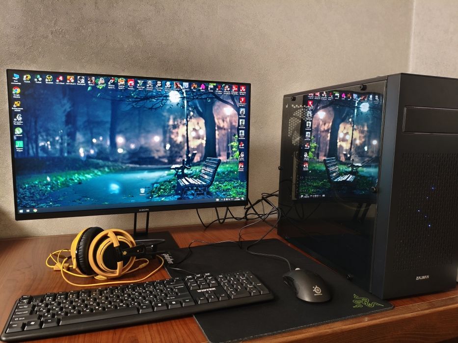 Игровой компьютер + Монитор 27". Бесплатная доставка по Алматы