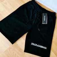 Pantaloni scurți Dolce Gabbana new model, logo brodat, saculet, etiche