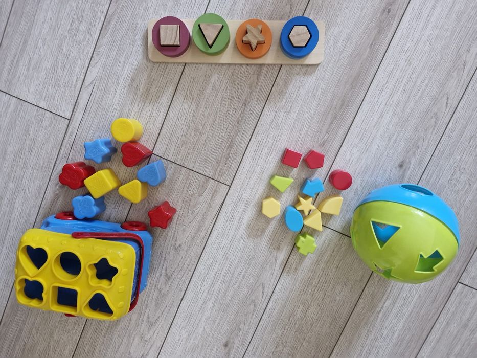 Jucării indemanare motricitate, colorate, forme geometrice