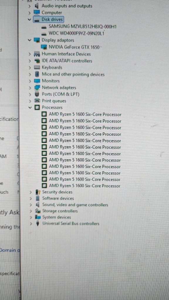 PC gaming Ryzen 5 16gb RAM SSD 512gb HDD 4tb GeForce 4GB