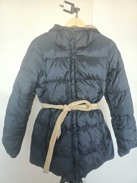 Giaca Max Mara originală, cu glugă , față dublă, cu puf moale, M