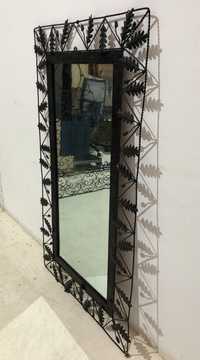 Oglindă Vintage cu Ramă din Fier Forjat 80X135 cm; Oglindă Perete