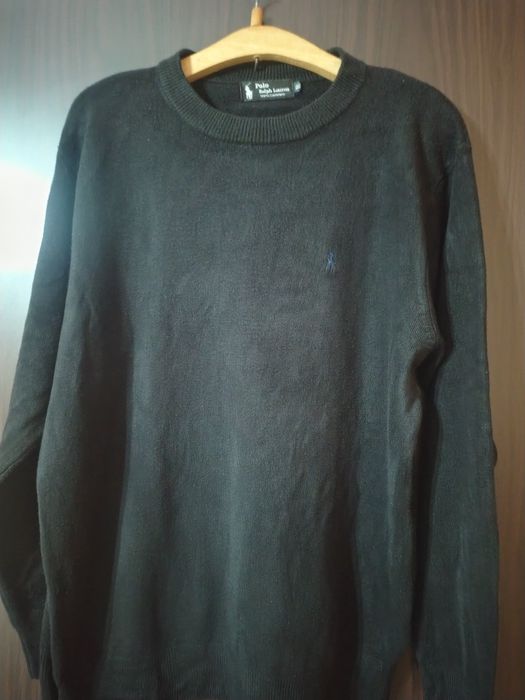 Черен мъжки пуловер Polo Ralph Lauren XL