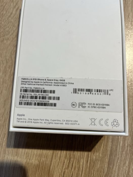iPhone 8, Space Gray, 64GB