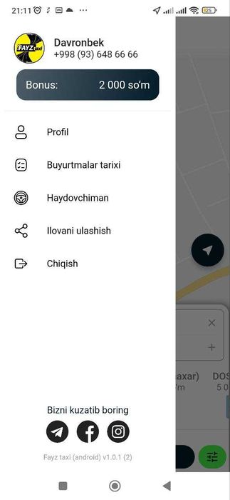 Taxi dasturi arzon narxda sotiladi
