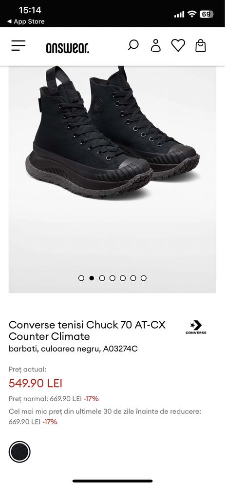 Vând Converse tenisi  Chuck 70 AT-CX Counter Climate