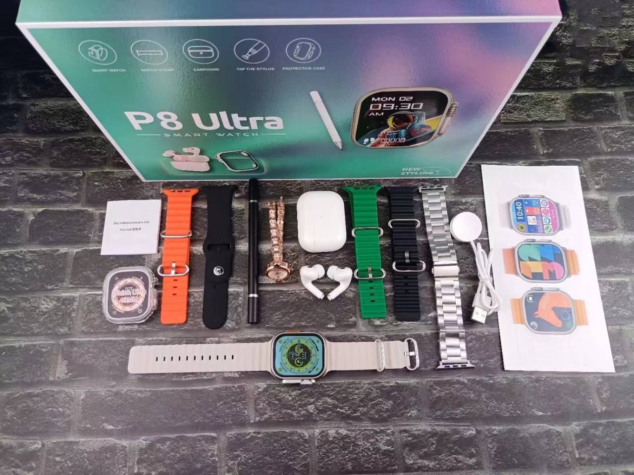 Набор, Комбо, Комплект Смарт Часы и наушники, Combo Smart watch