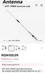 Antena 7900d quad band 136-174 / 220- 260 / 350-390 / 400-480 mhz