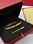 Brățară Cartier LOVE 19 Gold 750 Slim Diamond