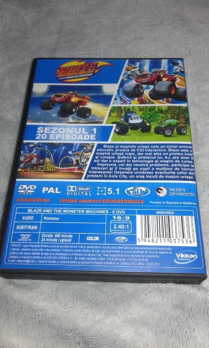 Blaze si masinile uriase - 6 DVD Educative in limba romana