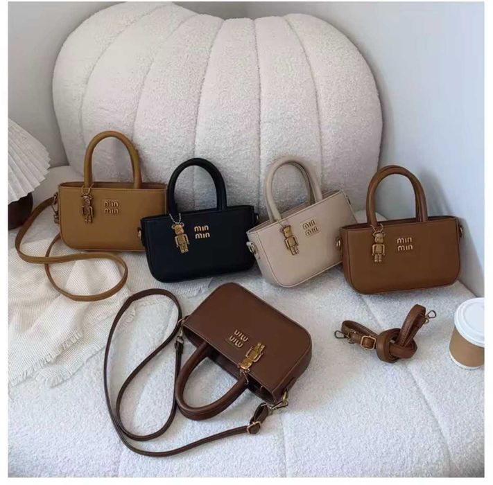 Дамска кожена чанта NL Miu Khaki