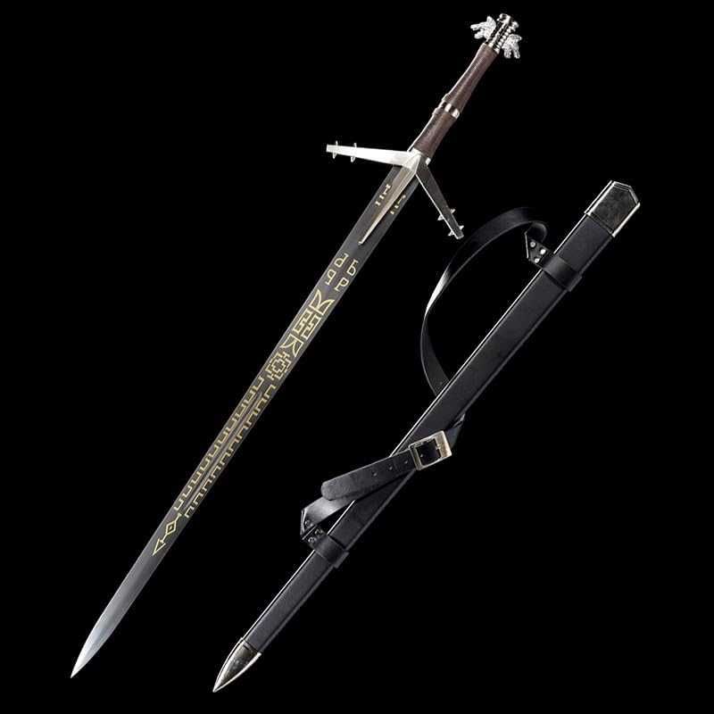 Масивен меч The Witcher Silver Sword Средновековен СТОМАНА White Wolf