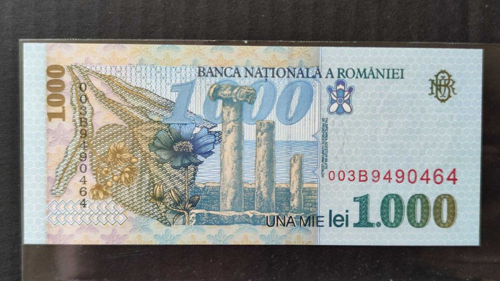 Colectie bancnote romanesti UNC; 1.000; 2.000; 5.000; 10.000 Lei
