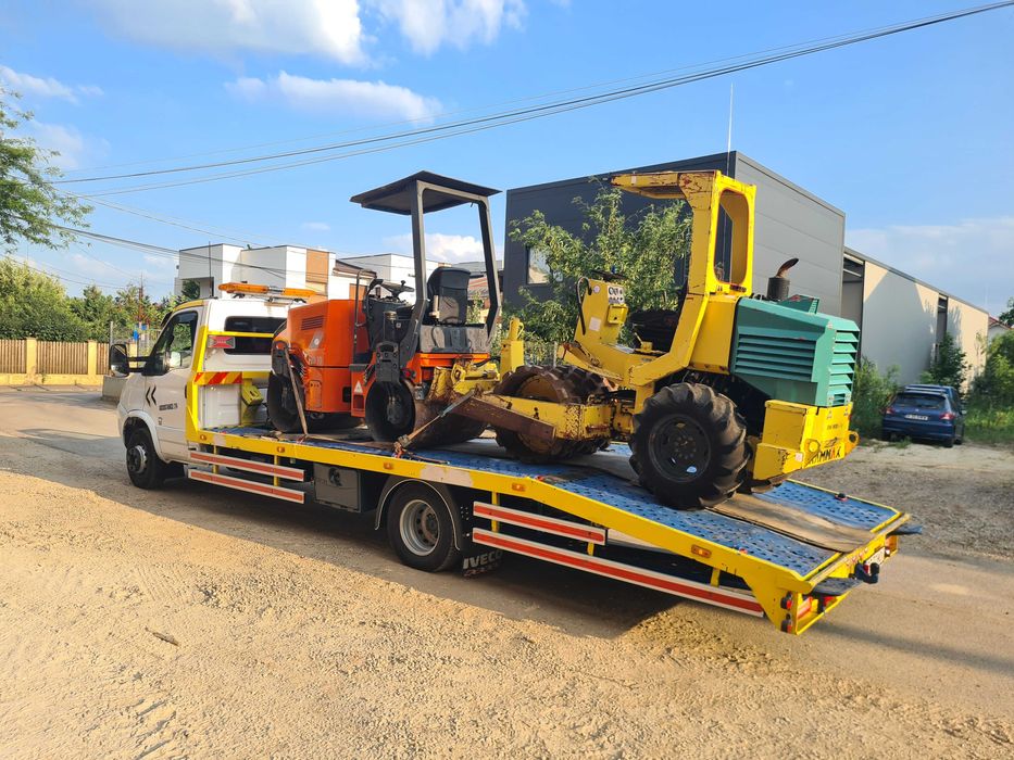 Tractari auto Transport utilaje tractor u650 manitou microbuz dube etc