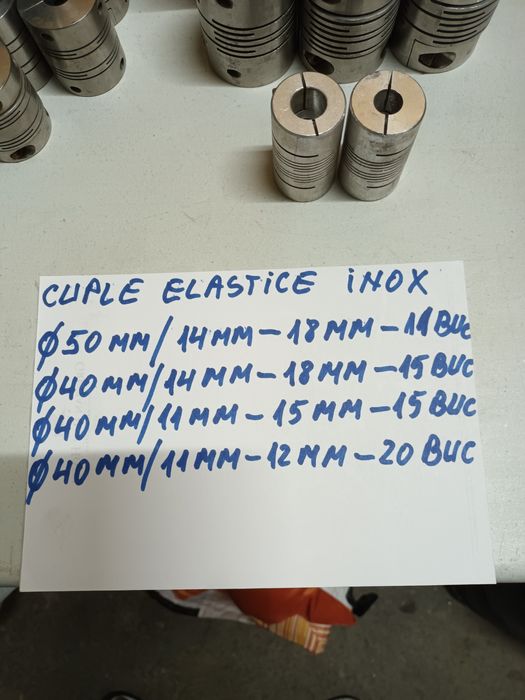 Cuple elastice din inox inoxidabil