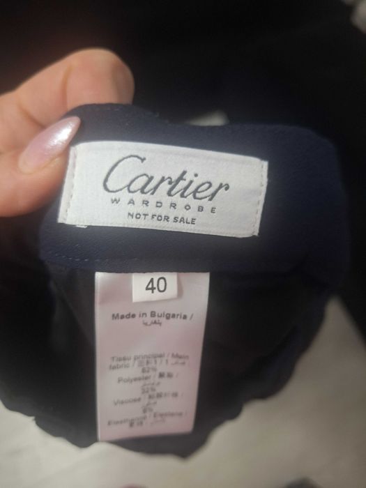 Дамски панталон с широк крачол Cartier